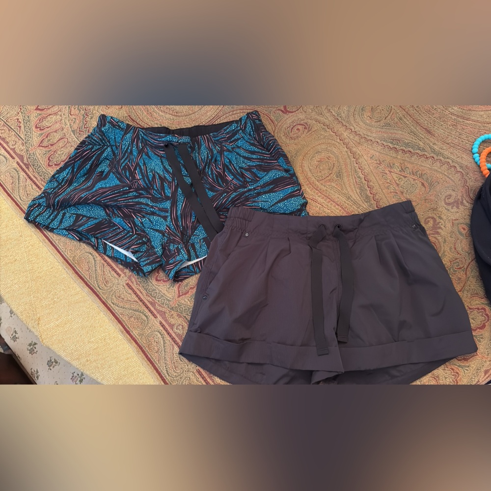 Stylish Women's Athletic Shorts - Black and Blue